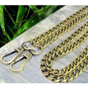 Chain Strap Extender For Purse Shoulder Crossbody Handbag Bronze 63" Replacement